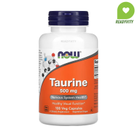 ราคา NOW Foods Taurine 500 mg 100 Veg Capsules (21505052391)