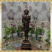 ราคา พระสยามเทวาธิราช สีน้ำตาลมันปู องค์เล็ก หน้าตัก 2 4 นิ้ว สูงรวมฐาน 10 นิ้ว หล่อผสมมวลสารแร่เหล็กน้ำพี้แท้ (12417523772)