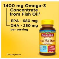 ราคา Nature Made ฟิชออย กลุ่นเลมอน ทานง่าย Burp Less Ultra Omega 3 Fish Oil 1400 mg 45 softgels น้ำมันปลา 1 เม็ด 1400 มก (21192279174)