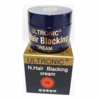 ราคา ครีมแต่งผมดำอูลโทรนิค ULTRONIC Hair Blacking cream ปิดผมหงอก ผมขาว โดยไม่ต้องการย้อมสีผม จาก USA ปริมาณสุทธิ 28 กรัม (1401798282)