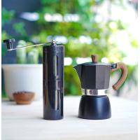 ราคา สีดำ ชุดหม้อต้มกาแฟสด มอคค่าพอท moka pot 3cup เครื่องบดเมล็ดกาแฟ มือหมุน (10348477264)