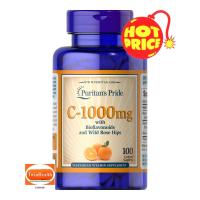 ราคา Puritans Pride Vitamin C 1000 mg with Bioflavonoids Rose Hips 100 Caplets (3410132249)