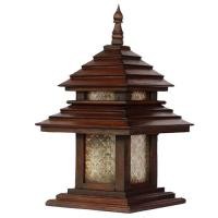 ราคา โคมไฟหัวเสา โคมไฟภายนอก โคมไฟไม้สักคุณภาพดี ราคาถูก (22305623393)