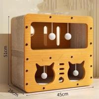 ราคา Hipipet ที่ลับเล็บแมว ที่ฝนเล็บแมว ขนาด ใหญ่ บ้านแมวกระดาษ บ้านแมว ที่นอนแมว คอนโดแมว บ้านลับเล็บแมว กล่องแมว แมว ของเล่นแมว Cat house รองรับแมวได้ 3 4 ตัว (24408841075)