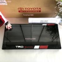 ราคา กรอบป้ายทะเบียนTOYOTA TRD แท้เบิกห้างโตโยต้า กรอบป้ายTRD (9924734205)