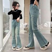 ราคา HOBIBEAR กางเกงเด็ก กางเกงขายาวเด็กผู้หญิง กางเกงยีนส์เด็กผู้หญิง ผ้ายีนส์ยืด ใส่สบายๆ เอวยางยืด (22142744064)