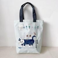 ราคา กระเป๋าถือลายกระเป๋าสะพายแมวปัก Kusuguru สไตล์ญี่ปุ่นสำหรับปีนเขากระเป๋าการสอนกระเป๋าเดินทางช้อปปิ้ง (24041008412)