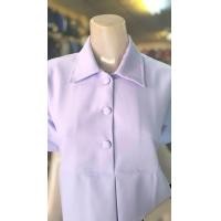 ราคา ชุดคลุมท้องพยาบาล แถมเข็มกลัดน่ารัก ชุดคลุมท้องสีขาว คอบัว คอปก เนื้อดี ชุดคลุมท้อง ชุดคลุม พยาบาล ชุดพยาบาล (22844588216)