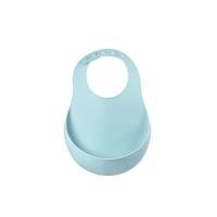 ราคา BEABA ถาดกันเปื้อนซิลิโคน Silicone Bib Airy Blue (22303482985)
