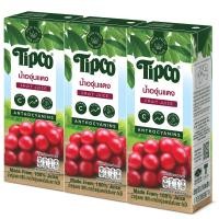 ราคา ยกลัง TIPCO น้ำองุ่นแดง Red Grape juice 100 ขนาด 200 มล 3x8x200ml ยกลัง 24 กล่อง (24559326476)