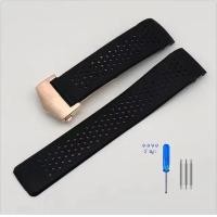 ราคา นาฬิกาสร้อยข้อมือสําหรับ TAG HEUER GRAND CARRERA AQUARACER สายรัดข้อมือซิลิโคนอ่อน 22 มม 24 มม นาฬิกายางสายโซ่ (23806648955)