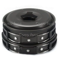 ราคา ชุดหม้อสนาม SY 200 ปิคนิคแบบพกพา อุปกรณ์แคมปิ้ง เดินป่า หม้อ กระทะ ท่องเที่ยว รุ่นCooking Set Pot And Pan 09A Rat (24077612959)