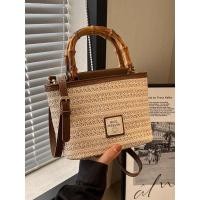 ราคา Uniqlo New Fashion version Portable straw woven bag high grade texture small bag ladies diagonal bag 2023 summer new niche woven bag leisure (20374901007)