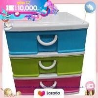 ราคา ลิ้นชักเก็บเอกสาร กล่องลิ้นชักพลาสติก 3 ชั้น4 ชั้น5 ชั้น A4 สีสด 40147 (16635443349)