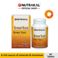 ราคา NUTRAKAL Brewer Yeast 60 tablets ยีสต์คุณภาพสูง มีวิตามินบีรวมสูง และโครเมียมสูง (23843489850)