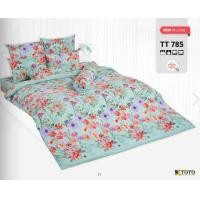 ราคา TOTO GOOD ผ้าปูที่นอนโตโต้ ลายธรรมดา ขนาด 3 5 5 6 ฟุต รหัสสินค้า TT785 ลายดอกไม้ สีเขียว ม่วง ส้ม แดง เฉพาะชุดผ้าปูไม่รวมผ้านวม สำหรับที่นอนสูง 10 นิ้ว (23724614286)