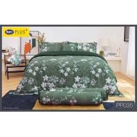 ราคา ผ้าปูที่นอน Satin Plus ใหม่นุ่มมาก ซาตินพลัส รหัสสินค้า PP035 ลายใบไม้ ดอกไม้ สีเขียว เทา ขาว ขนาด 3 5 5 6 ฟุต ไม่รวมผ้านวม สำหรับที่นอน 14 นิ้ว Solidนุ่มมาก (22175828730)