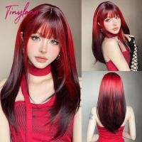 ราคา วิกผมสังเคราะห์สีชมพูไล่เฉดสีสำหรับผู้หญิงวิกผมแอฟโฟรสีสดใสทนความร้อน (23879769568)