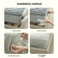 ราคา 4PCS Bed Sheet Grippers Open Corner Bed Sheet Holder with Lock Strips Quilt Cover Fixed Non Slip Clips (24432667262)