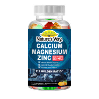 ราคา Nature s Way 14 in 1 Calcium Magnesium Zinc Gummies เสริมสร้างกระดูก (24651207118)