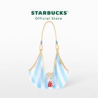 ราคา Starbucks Paws Blue White Mesh Bag กระเป๋าสตาร์บัคส์ A9001724 (24465537664)