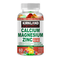 ราคา KIRKLAND Calcium Magnesium Zinc Gummies with Vitamin D3 K2 การดูดซึมที่เพิ่มขึ้นด้วยศักยภาพสูง (24264270347)