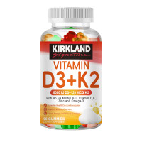 ราคา KIRKLAND Vitamin D3 K2 Gummys อาหารเสริมเพื่อการดูดซึมแคลเซียมและสุขภาพภูมิคุ้มกัน (24157822598)