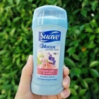ราคา โรลออนสติ้กสำหรับผู้หญิง Womens Deodorant Antiperspirant Sweet Pea Violet Invisible Solid 74g Suave ผลิตภัณฑ์ระงับกลิ่นกาย (1150694732)