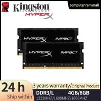 ราคา Kingston Hyperx RAM DDR3 1 5V Laptop Memory 4GB 8GB PC3 PC3L 10600 12800 14900 bus 1333MHz 1600MHz 1866MHz SODIMM DDR3L 1 35V Notebook Game RAM (22971216979)
