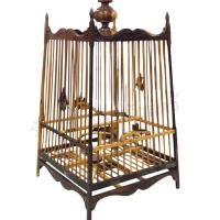 ราคา กรงผ่าวาฬ 13ซี่ ขี้เหล็ก พร้อมหัว กรงนกหัวจุก (23794347121)