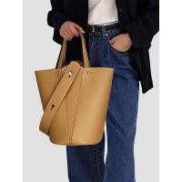 ราคา กระเป๋าสะพายข้างทรงถังสีน้ำตาลความจุขนาดใหญ่สำหรับผู้หญิง กระเป๋าสะพายไหล่ข้างเดียว กระเป๋าสะพายข้างแบบลำลอง กระเป๋าสะพายข้าง PU สำหรับวัยรุ่น (24401979505)