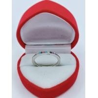 ราคา แหวนเงินแท้พลอยนพเก้าแหวนพิรอดเงินแท้92 5 ชุบทองคำขาว (19427217279)