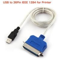 ราคา USB 2 0 To Parallel IEEE 1284 36 Pin Cable 1 5M For Printer Scanner สีขาว (381694224)