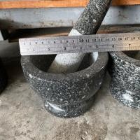 ราคา ครกหิน ครกหินทรงเตี้ย มีขนาดให้เลือก5 5 5 6 6 5 7 8นิ้ว ครกพร้อมสาก ครกหินแท้ ครกหินจากอ่างศิลา ครกและสาก (23819602740)