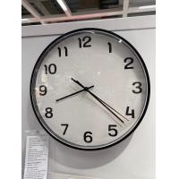 ราคา นาฬิกาติดผนัง IKEA รุ่น PLUTTIS นาฬิกา นาฬิกาแขวนผนัง สีดำ แดง ขนาด 28 ซม ใส่ถ่าน AA 1 ก้อน (22804724177)