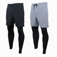 ราคา กางเกงวิ่งชาย Mens Running Pants อเมริกันออกกำลังกายกีฬากางเกงขาสั้นผู้ชายวิ่งกางเกงเรียงรายไปด้วยปลอมสองชิ้นการฝึกอบรมป้อ (22754960845)