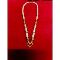 ราคา สร้อยคอหัวจรวดทองลงยาไมคอนแต่งต่งกระดูกแท้คั้นเม็ดทองเลเซอร์ แต่งป้องลงยาสีเข้าชุด สวยหรูดูดี (24576678257)