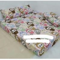 ราคา ผ้าปูที่นอน 1 5 ชิ้น เนื้อผ้าคอตตอน 100 เลือกขนาดได้ มีลายอื่นอีกมากมาย ลาบูบู้ (23520898131)