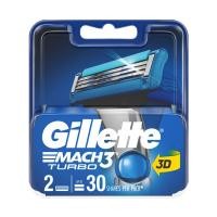 ราคา Gillette ยิลเลตต์ มัคทรี เทอร์โบ Mach3 Turbo ใบมีดโกนหนวด สำรอง แพ็ค 2 ชิ้น (15972664935)