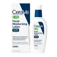 ราคา CeraVe PM Facial Moisturizing Lotion Night Cream with Hyaluronic Acid and Niacinamide Ultra Lightweight Oil Free Moisturizer for Face89ml (24068072994)