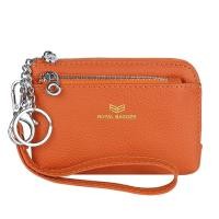 ราคา Royal Bagger RFID Coin Purse with Keychain Genuine Leather Multi Zipper Clutch Wallet Portable Wristlet Card Holder 1903 1 (22510541725)