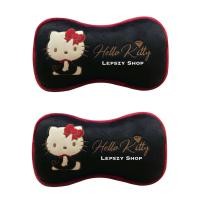 ราคา หมอนรองคอ หมอนรองคอในรถ ลาย Kitty คิตตี้ สีดำ ลิขสิทธิ์แท้ 1 คู่ (10284459040)