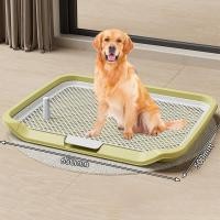 ราคา Aimayapet ห้องน้ำสุนัข ถาดรองฉี่สุนัข ถาดฉี่สุนัข มีตะแกรงรองถาด พร้อมเสาสามารถถอดออกได้ 65 50 6 5cm (23390404767)