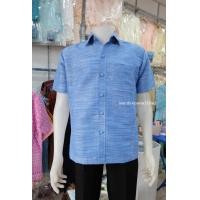 ราคา เสื้อไหมชาย เสื้อผ้าไหมชาย ไหมผสมฝ้าย สีโอรสชมพู ทอง ฟ้า ซาฟารี มี 10 สีให้เลือก (24426969132)