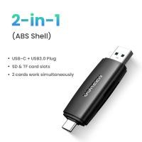 ราคา UGREEN 2 in 1 SD TF Card Reader 2TB Max USB 3 0 OTG Memory Adapter for Samsung Huawei MacBook Model 50706 (1560424249)