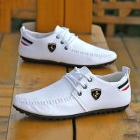 ราคา HOT ชายรองเท้าแฟชั่นกลางแจ้งแบนรองเท้าผ้าใบคุณภาพสูง Vulcanized รองเท้าขับรถชายรองเท้า (20047020966)