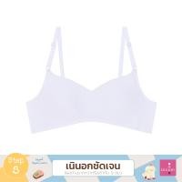 ราคา Wacoal Bloom Step 3 ชุดชั้นในสำหรับเด็ก เสื้อในเด็กไม่มีโครงแบบเรียบ รุ่น WB1A10 สีขาว WH (24194889825)