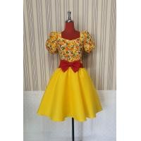 ราคา ชุดย้อนยุค ชุดลายดอก ชุดทองกวาว (18455958957)