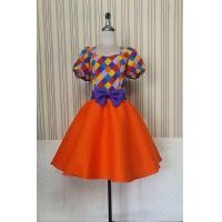 ราคา ชุดย้อนยุค ชุดลายดอก ชุดทองกวาว (24200147100)