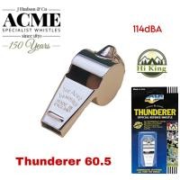 ราคา นกหวีด ACME รุ่น Thunderer 60 5 ของแท้ เนื้อทองเหลืองชุบเงิน ขัดเงา 114dBA เสียงดัง สม่ำเสมอ เป่าง่าย ใช้แรงน้อย (21250760237)